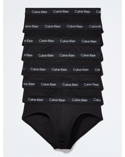 Calvin Klein Cotton Stretch 7-pack Hip Brief - Black