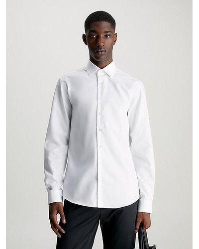 Calvin Klein Twill Overhemd - Wit