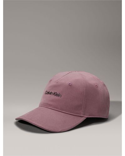 Calvin Klein Logo Embroidery Baseball Cap - Pink