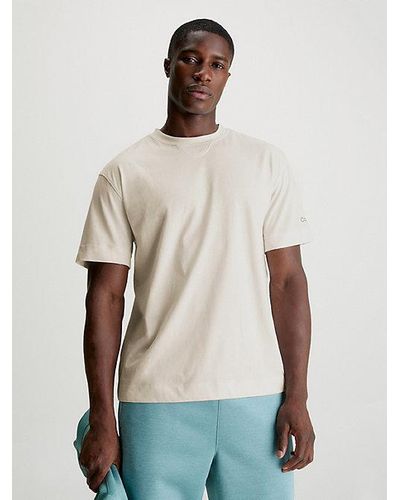 Calvin Klein Gym-T-Shirt in für | Herren Lyst DE Blau