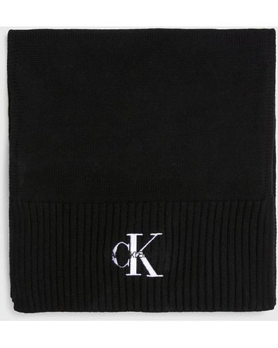 Calvin Klein Écharpe en coton - Noir