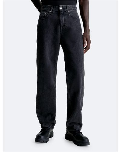 Calvin Klein 90s Straight Fit Jeans - Black