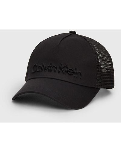 Calvin Klein Twill Trucker Cap - Black