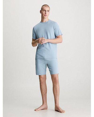 Calvin Klein Shorts de pijama - Cotton Stretch - Azul