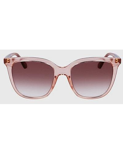 Calvin Klein Gafas de sol rectangulares CK23506S - Rosa