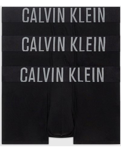 Calvin Klein Lot de 3 caleçons courts taille baisse - Intense Power - Noir