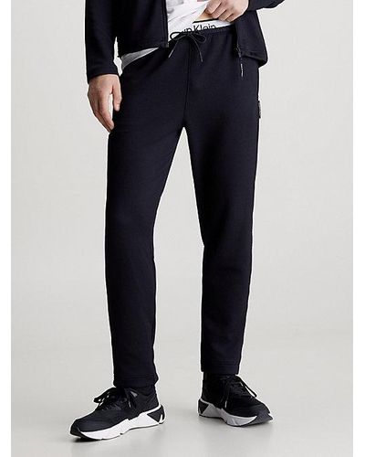 Calvin Klein Pantalones de chándal de jacquard con cinturilla doble - Azul