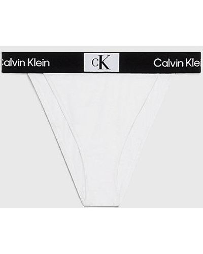 Calvin Klein Bikinibroekje Met Hoge Taille - Ck96 - Wit