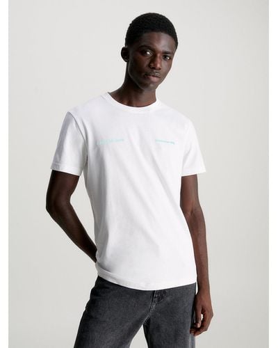 Calvin Klein T-shirt avec logo dans le dos - Blanc