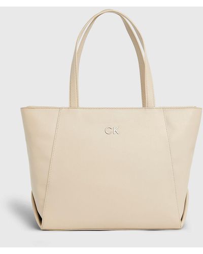 Calvin Klein Grand sac tote pour ordinateur portable - Neutre