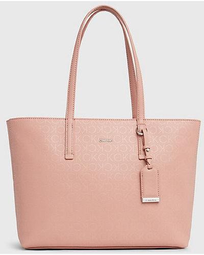 Calvin Klein Tote Bag Met Logo - Roze
