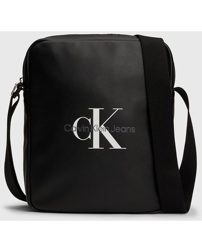 Calvin Klein Logo Reporter Bag - Black
