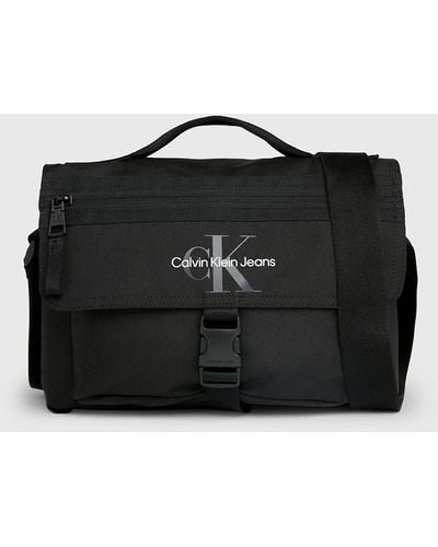 Calvin Klein Sacoche à logo - Noir