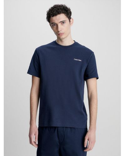 Calvin Klein T-shirt en coton avec micro-logo - Vert