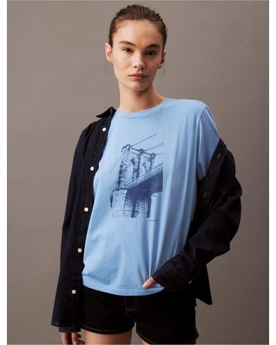 Calvin Klein Brooklyn Bridge Classic T-shirt - Blue