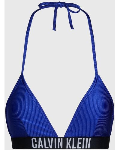 Calvin Klein Triangle Bikini Top - Intense Power - Blue
