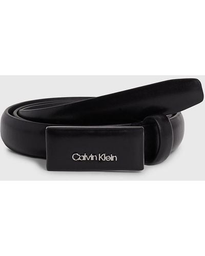 Calvin Klein Slim Leather Belt - Multicolour