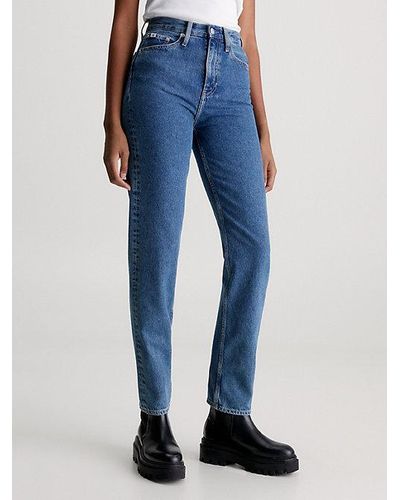 Calvin Klein Jeans slim rectos auténticos - Azul