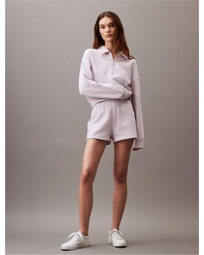 Calvin Klein Archive Logo Fleece Shorts - Multicolor