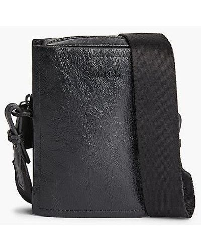 Calvin Klein Recycled Crossbody Bag - - Black - Unisex - One Size - Zwart