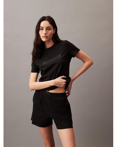 Calvin Klein Intense Power Lounge Sleep Shorts - Black