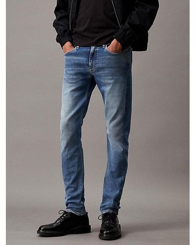 Calvin Klein Slim Tapered Jeans - Blauw