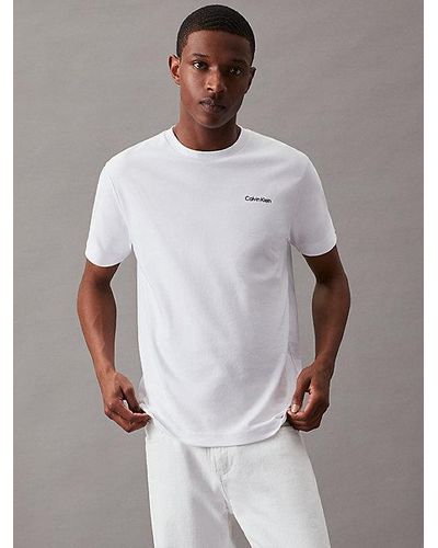 Calvin Klein Organic Cotton T-shirt - - White - Men - XXL - Weiß