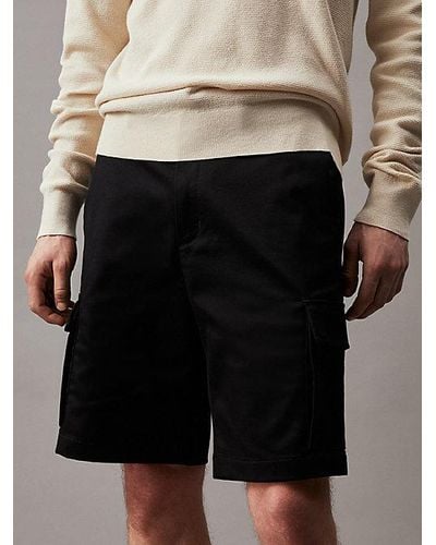 Calvin Klein Shorts cargo holgados Coolmax - Negro