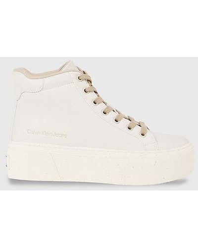 Calvin Klein High-Top-Sneakers mit Plateausohle - Natur