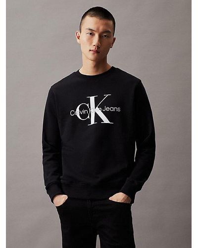 Calvin Klein Monogram Sweatshirt - Blauw