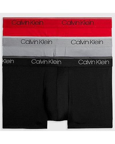 Calvin Klein Pack de 3 bóxeress de tiro bajo - Micro Stretch - Multicolor