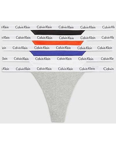 Calvin Klein Pack de 5 tangas - Carousel - Blanco
