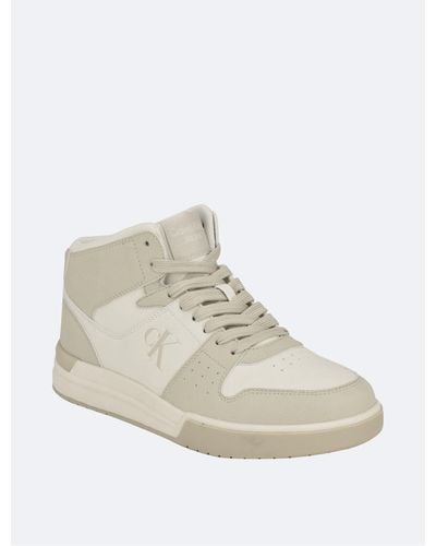 Calvin Klein Men's Fabi High Top Sneaker - White