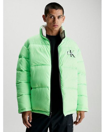 Calvin Klein Omkeerbaar 90's Pufferjack - Groen