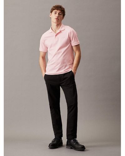 Calvin Klein Slim Polo Shirt - Pink