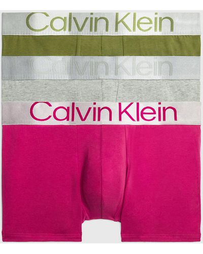 Calvin Klein Lot de 3 boxers - Steel Cotton - Rose