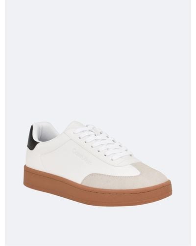 Calvin Klein Men's Hallon Low Top Sneaker - White