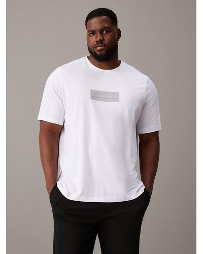 Calvin Klein Plus Size Cotton Logo T-shirt - White