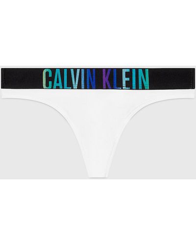 Calvin Klein Thong - Intense Power Pride - Blue