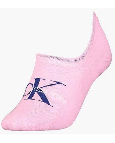 Calvin Klein Footies Met Logo - Roze