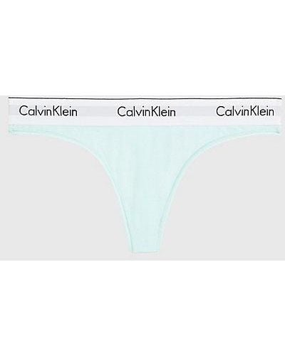 Calvin Klein String - Modern Cotton - Blauw