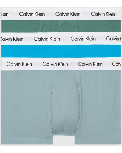 Calvin Klein 3 Pack Boxer Briefs - Cotton Stretch - - Multi - Men - M - Multicolore