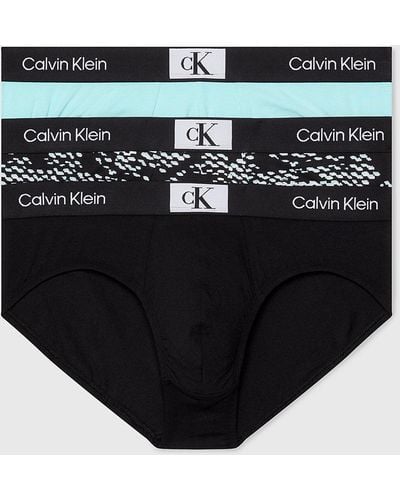 Calvin Klein Lot de 3 boxers longs - CK96 - Noir