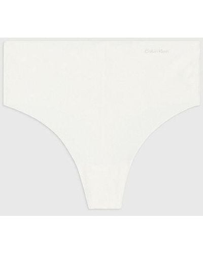 Calvin Klein String Met Hoge Taille - Invisibles - Wit