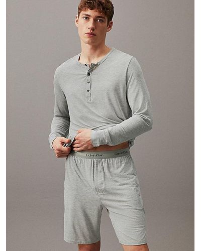 Calvin Klein Pyjama-Shorts - Ultra Soft Modern - Grau