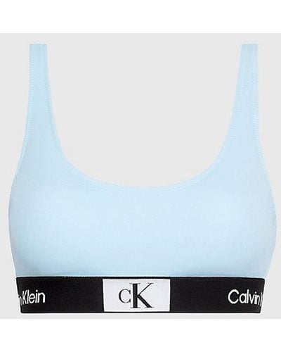 Calvin Klein Bralette Bikinitop - Ck96 - Blauw