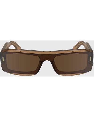 Calvin Klein Modified Rectangle Sunglasses Ck24503s - Brown