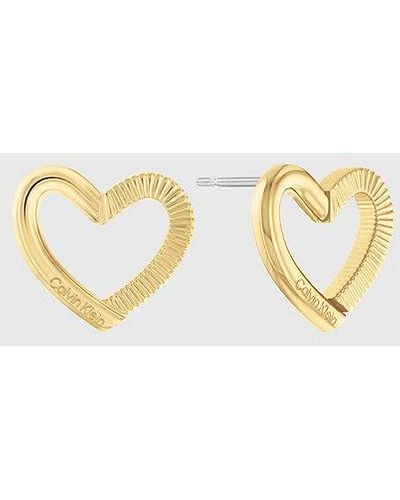 Calvin Klein Oorbellen - Minimalistic Hearts - Metallic