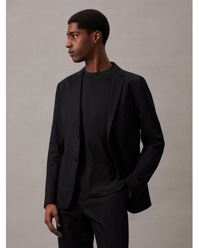 Calvin Klein Slim Thermo Tech Blazer - Black