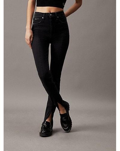 Calvin Klein High Rise Super Skinny Jeans - Negro